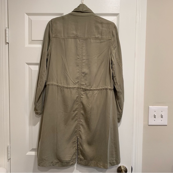 Max Jeans Olive Green Trench Style Jacket - Picture 4 of 7